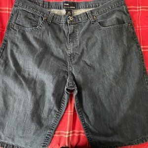 Men's Dark Blue Denim Shorts